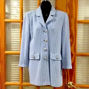 St.John Collection sz 6 Blue & White Blazer